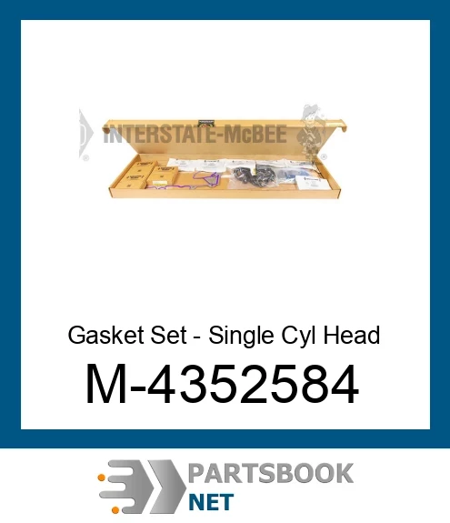 M-4352584 Gasket Set - Single Cyl Head