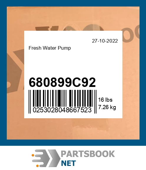 680899C92 Fresh Water Pump