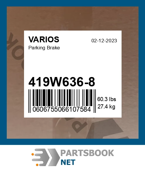 419W636-8 Parking Brake